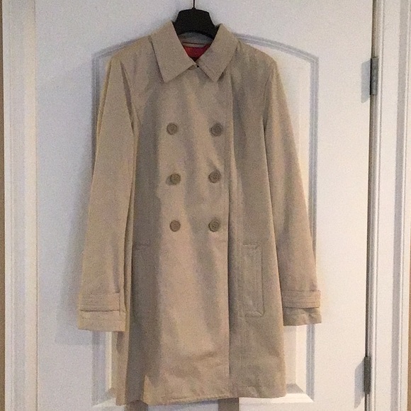 Coach beige short trench coat - Picture 2 of 8